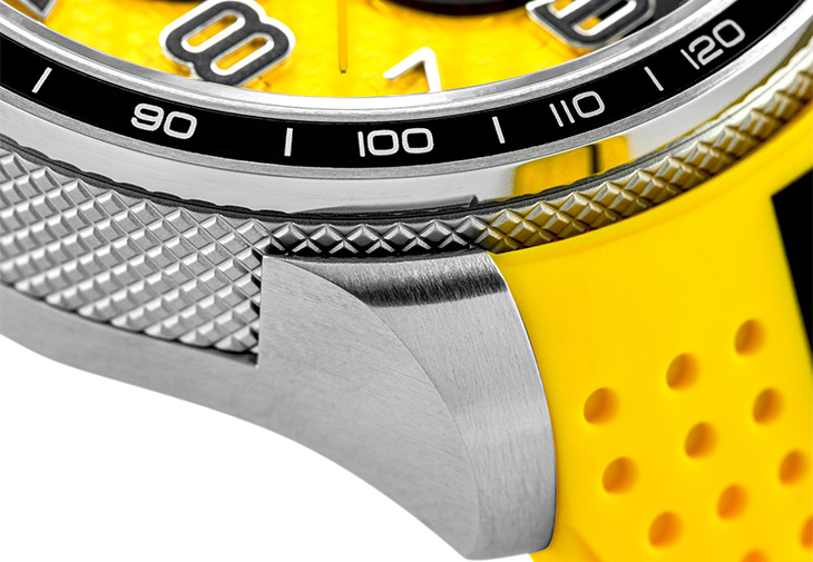 BOMBERG炸彈錶Bolt-68閃電黃賽車計時碼錶