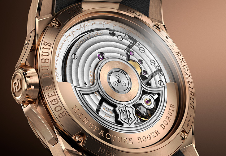 羅杰杜彼ROGER DUBUIS王者系列單擺輪雙逆跳日曆腕錶