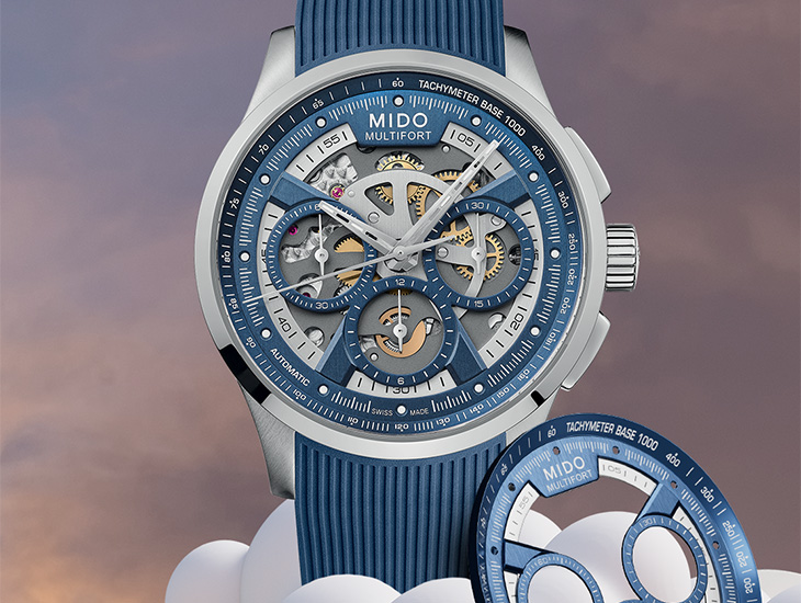 MIDO美度表Multifort 鏤空計時腕錶