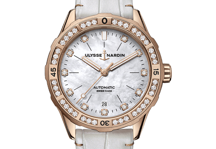 雅典錶ULYSSE NARDIN Lady Diver玫瑰金腕錶