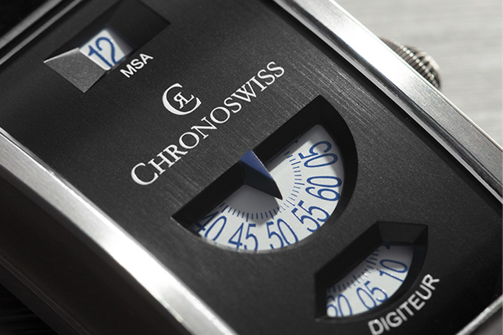 機械數位化時間／瑞寶Neo Digiteur 無指針跳時腕錶