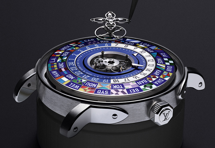 LOUIS VUITTON路易威登Escale Worldtime陀飛輪腕錶