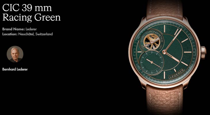 LEDERER CIC 39mm Racing Green