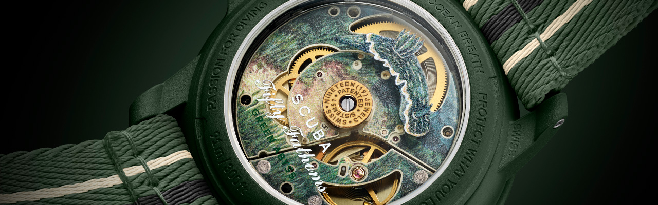 SWATCH Bioceramic Scuba Fifty Fathoms GREEN ABYSS