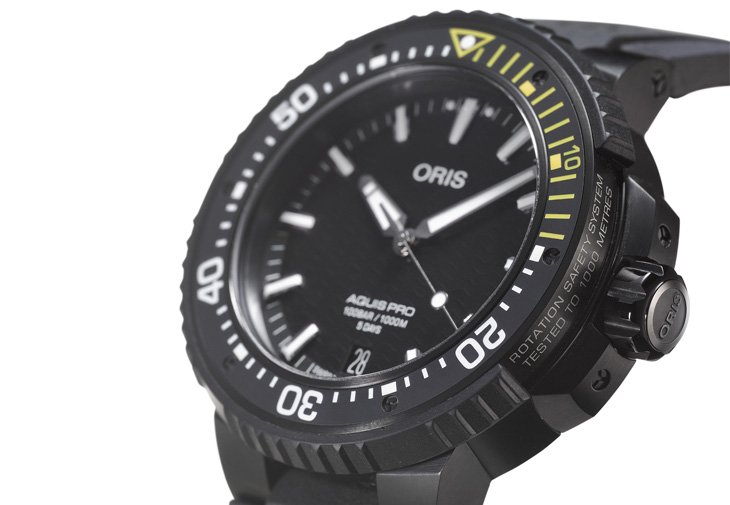豪利時ORIS AquisPro專業潛水日期錶