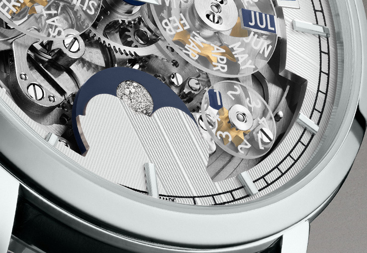 VACHERON CONSTANTIN江詩丹頓Traditionnelle萬年曆逆跳日曆鏤雕腕錶