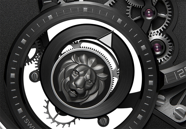 CHANEL香奈兒Monsieur獅子陀飛輪腕錶鉑金款