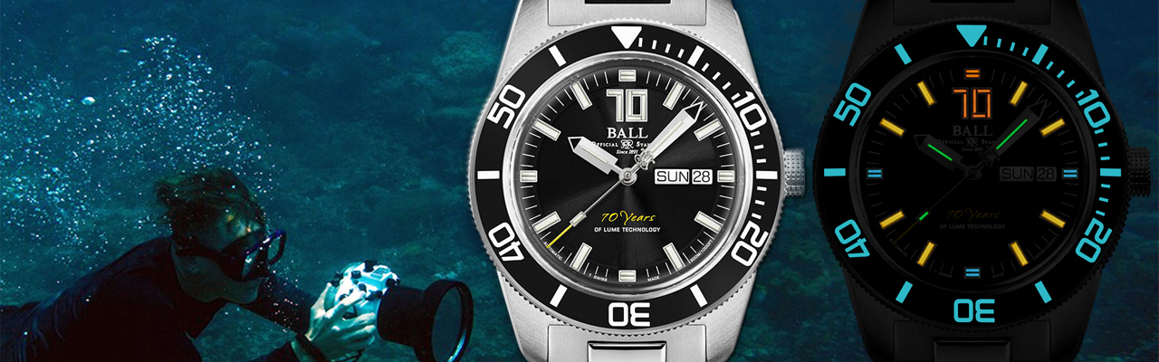 波爾錶 BALL WATCH Engineer Master II Skindiver Heritage AvantGlow 70 微型氣燈 氚元素 70週年 夜光