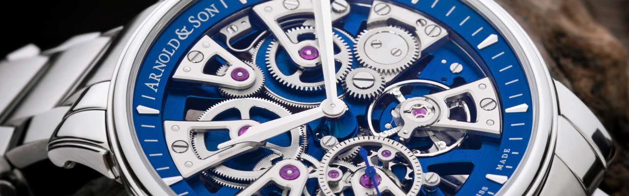 ARNOLD & SON亞諾表Nebula超薄星雲41.5藍面款