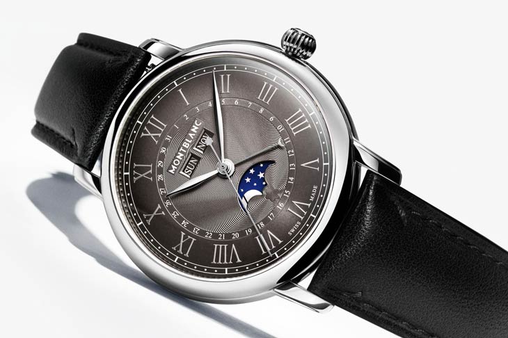 墨暈無煙煤色面盤／MONTBLANC明星傳承系列腕錶