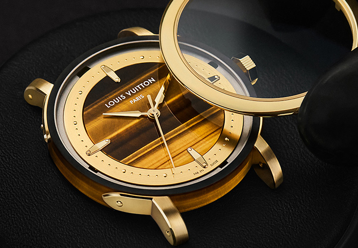 LOUIS VUITTON路易威登Escale Tiger's Eye虎眼石腕錶
