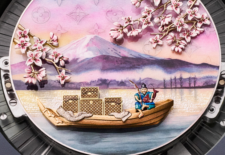 LOUIS VUITTON路易威登Escales Autour du Monde系列Escale au Mont Fuji懷錶