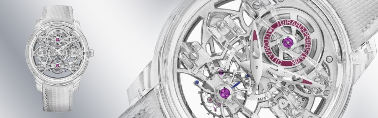 芝柏表 GIRARD-PERREGAUX 藍寶石水晶 陀飛輪 Bridges 金橋 Quasar Light