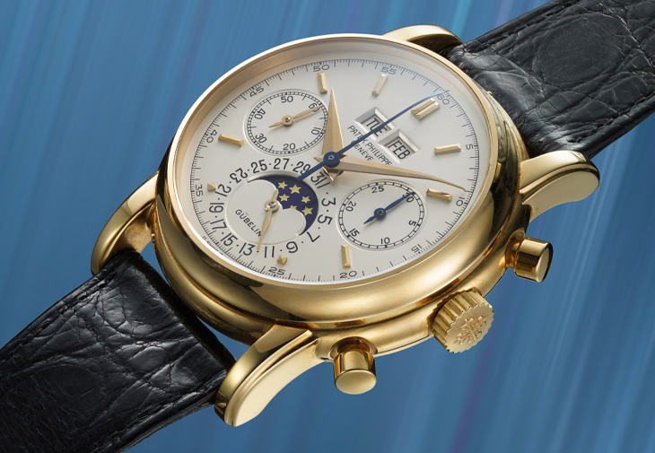 PATEK PHILIPPE百達翡麗2499，第四代萬年曆計時黃金腕錶