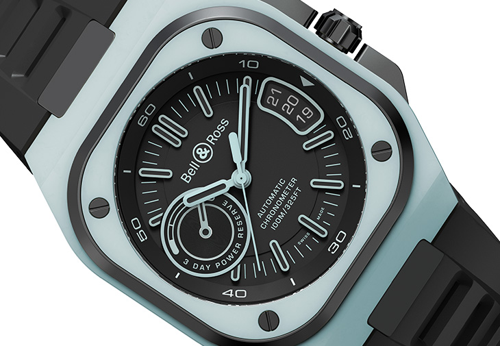 Bell & Ross柏萊士BR-X5 Blue Lum腕錶