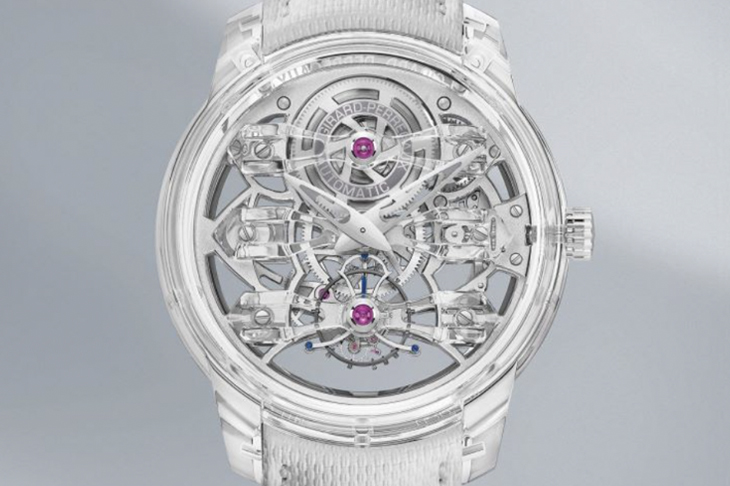 芝柏表 GIRARD-PERREGAUX 藍寶石水晶 陀飛輪 Bridges 金橋 Quasar Light