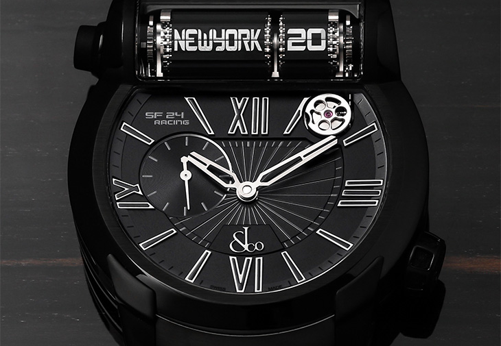JACOB & CO.的EPIC SF24 Black DLC Titanium錶款