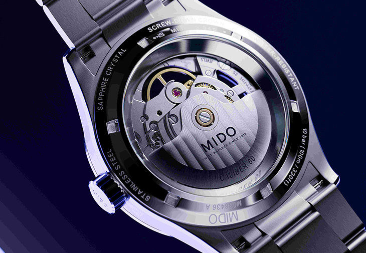MIDO瑞士美度表Multifort Skeleton Vertigo Blue先鋒系列鏤空腕錶