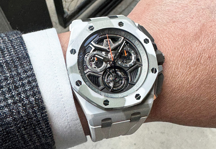 愛彼AUDEMARS PIGUET皇家橡樹離岸型陀飛輪計時碼錶 迷彩陶瓷概念錶