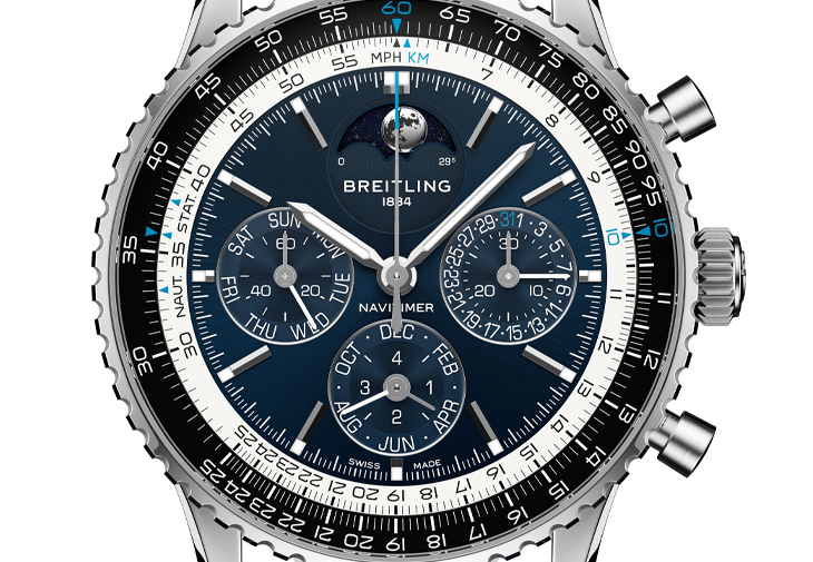 BREITLING百年靈Navitimer B19萬年曆計時腕錶
