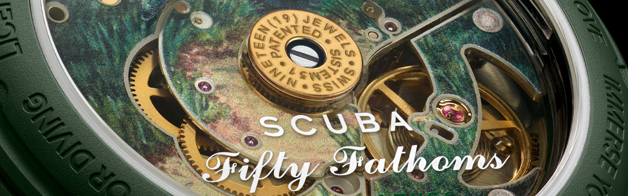 BLANCPAIN X SWATCH Bioceramic Scuba Fifty Fathoms系列Green Abyss腕錶