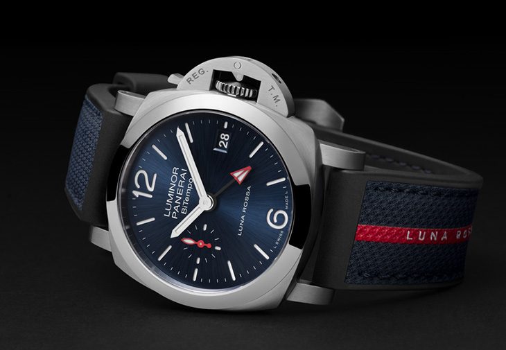 沛納海PANERAI Luminor Quaranta BiTempo Luna Rossa兩地時間腕錶