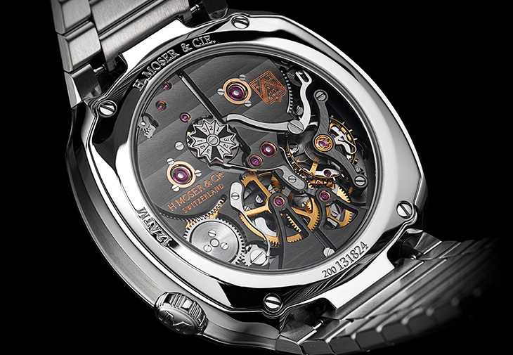 H. MOSER & CIE.亨利慕時疾速者萬年曆煙燻鮭魚概念腕錶