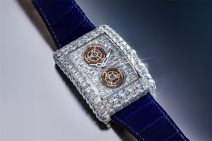 JACOB & CO. Billionaire 雙陀飛輪 Angel Cut 鑽石腕錶