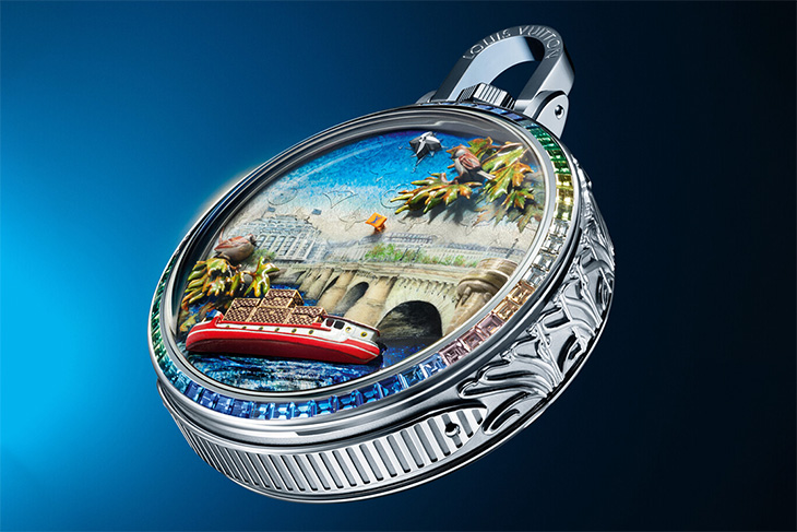 極致複雜微型劇場 LOUIS VUITTON Escales autour du Monde Escale au Pont-Neuf懷錶 大複雜功能特集六
