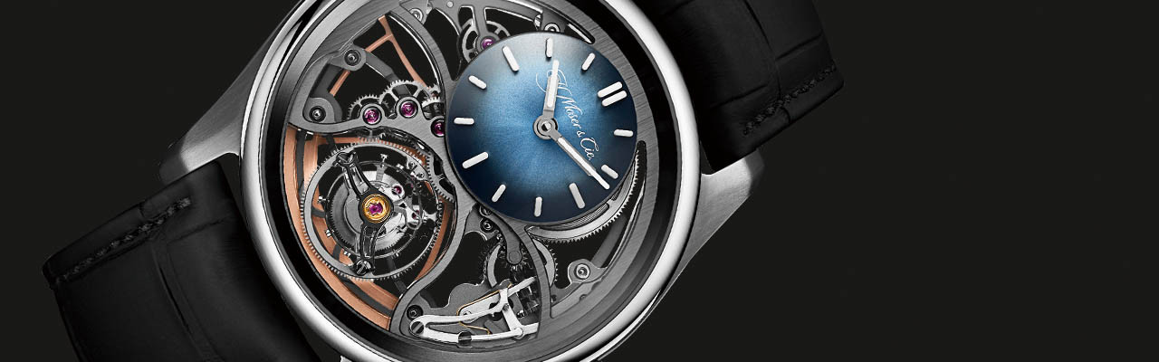 亨利慕時開拓者圓柱陀飛輪鏤空腕錶