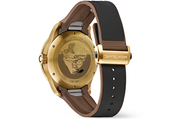 MONTBLANC萬寶龍Iced Sea系列自動腕錶古銅款