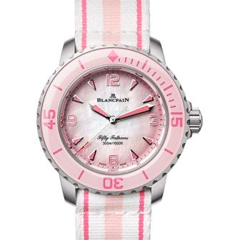 最可愛的五十噚 BLANCPAIN五十噚潛水自動腕錶俏皮粉