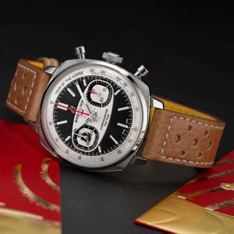 2026馳騁新境／百年靈隆重呈獻Top Time B01 Shadow Rider夜影黑駒馬年限量版計時腕錶