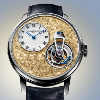 顫刻工藝面盤恆定動力陀飛輪／ ARNOLD & SON Constant Force Tourbillon 11 鉑金版