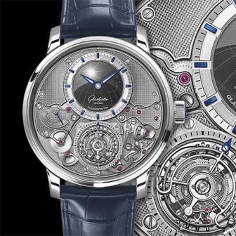 專利停秒飛返飛行陀飛輪／格拉蘇蒂原創議員天文台陀飛輪腕錶 -- 年終最強機種特集七