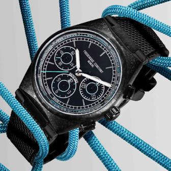 水晶鈦金屬錶殼／Bamford × Frederique Constant Highlife計時碼錶