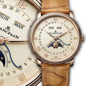精緻與實用雙重改款／BLANCPAIN Villeret全日曆月相腕錶 正裝錶特集四
