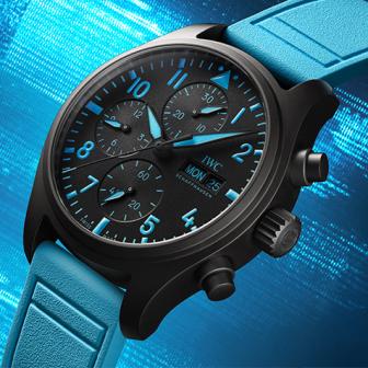 Mercedes-AMG馬石油F1車隊競速基因／IWC「George Russell」聯名飛行員限量腕錶