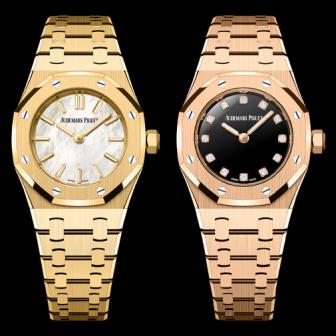 兩款璀璨寶石錶盤新作／AP 皇家橡樹迷你腕錶