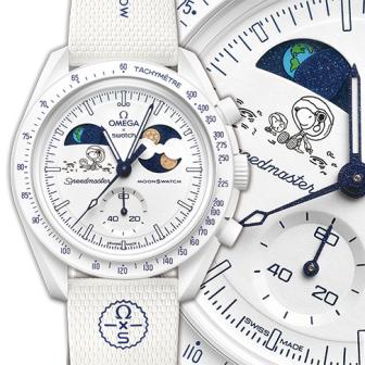 以純白「冷月」為靈感／SWATCH Mission to Earthphase Moonshine Gold Cold Moon