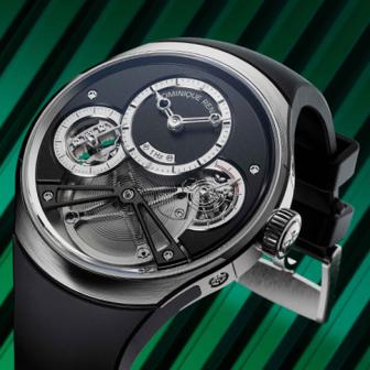 1Hz低頻超大擺輪／DOMINIQUE RENAUD Pulse60手動上鍊腕錶