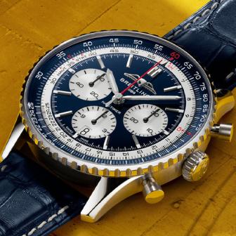 超音速協和號客機首航50週年／百年靈Navitimer B01 Chronograph 43 Tribute to Concorde計時腕錶