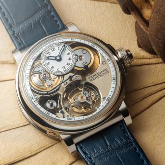 四項專利機械裝置／FERDINAND BERTHOUD《測時1787》系列FB 2TV天文台腕錶