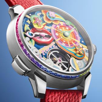 一款超越時間與想像的自動人偶腕錶／路易威登Tambour Taiko Arty Automata