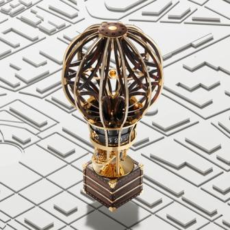 熱氣球開啟天空旅程／LOUIS VUITTON Montgolfière Aéro座鐘 -- 桌鐘座鐘懷錶特集五