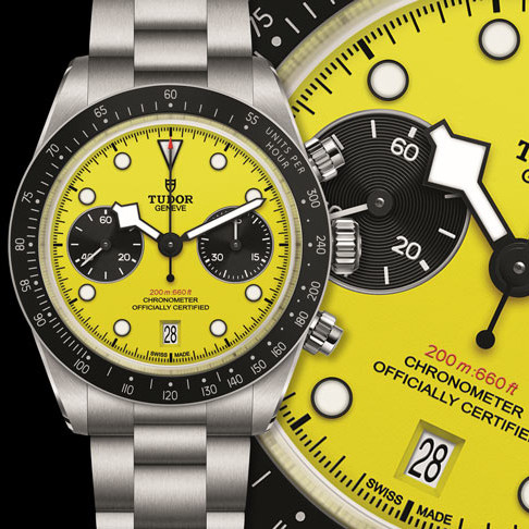 帝舵Black Bay Chrono 39「大黃蜂」！黃黑撞色搶眼，錶殼變薄更好戴