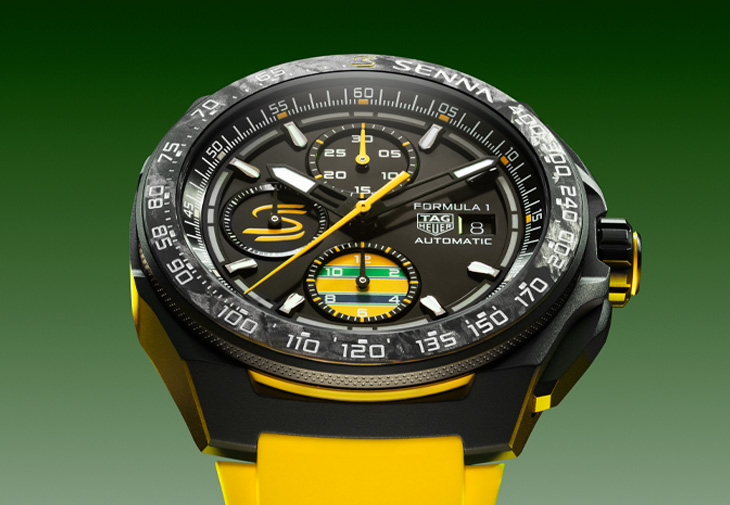 TAG Heuer泰格豪雅Formula 1 x Senna特別版計時腕錶