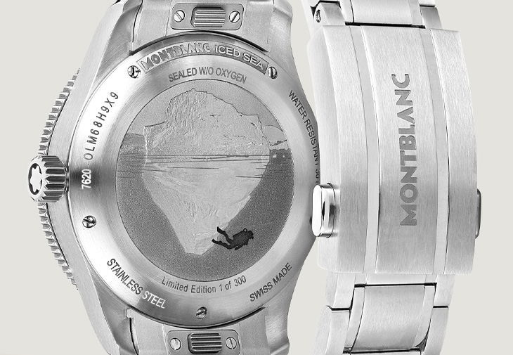 MONTBLANC萬寶龍Iced Sea系列日期顯示自動零氧腕錶限量版300