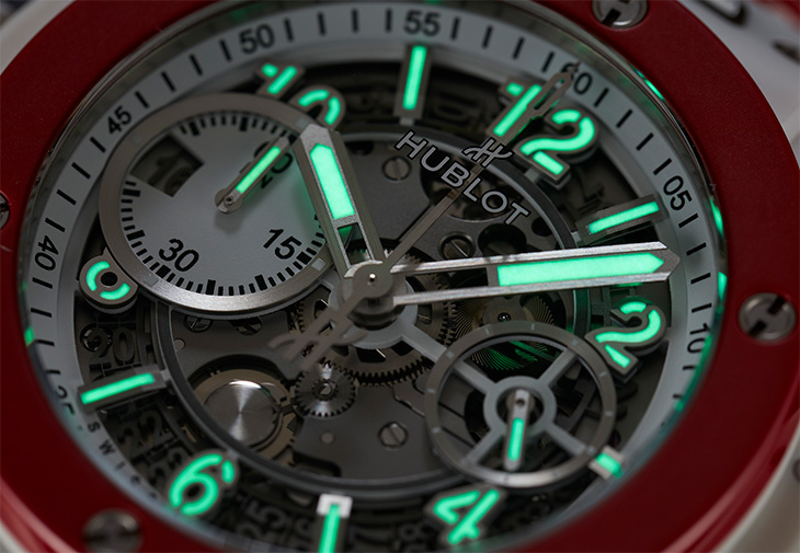HUBLOT宇舶Big Bang Unico左冠陶瓷計時碼錶特別版