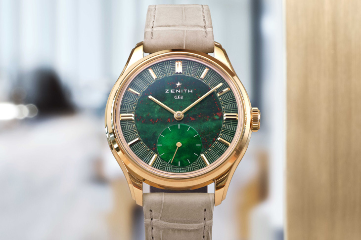 續寫135型機芯輝煌傳奇／真力時G.F.J.腕錶血石版